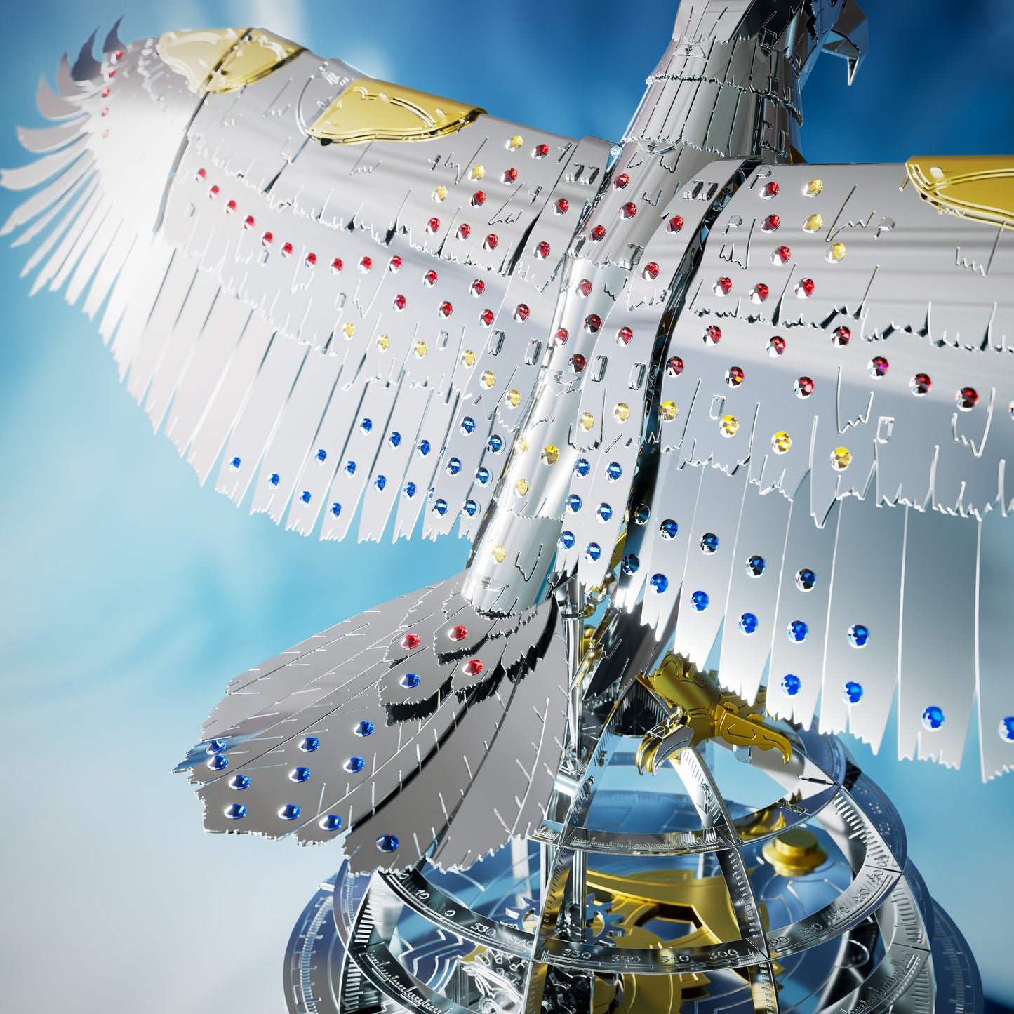 UNITY WINGS GOLDEN ARMOR Hand-Embellished with Swarovski® crystals