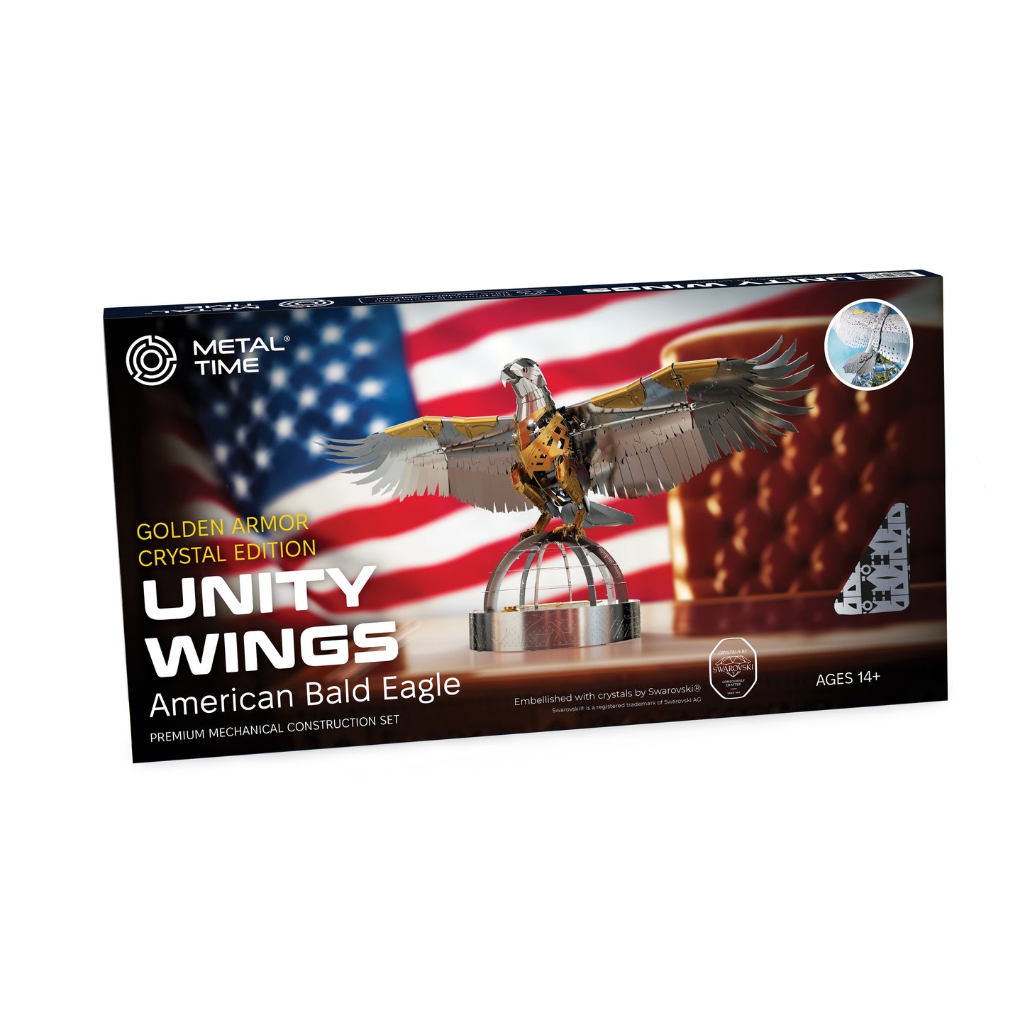 UNITY WINGS GOLDEN ARMOR Hand-Embellished with Swarovski® crystals