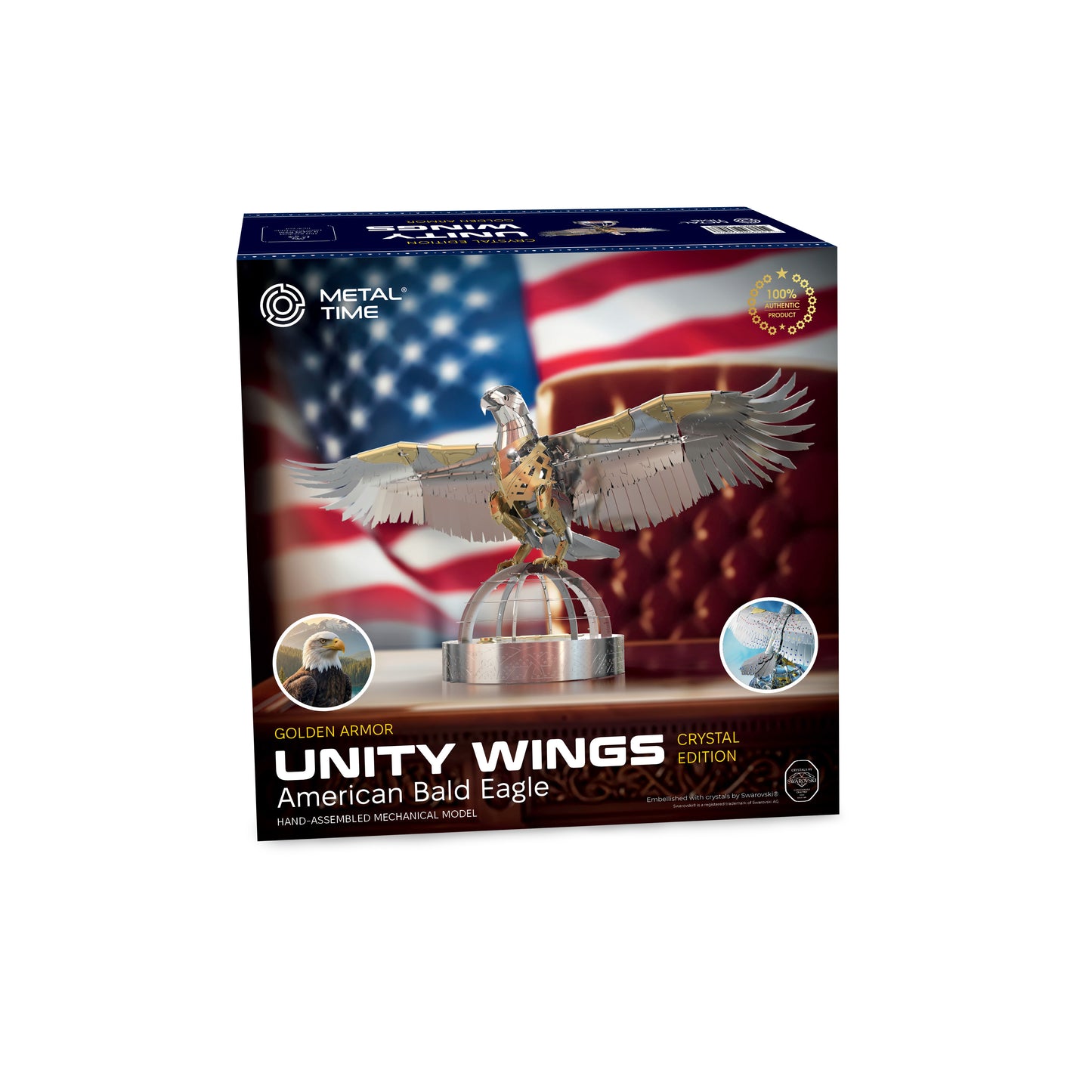 UNITY WINGS GOLDEN ARMOR Hand-Embellished with Swarovski® crystals