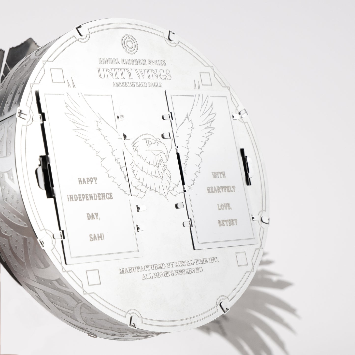 UNITY WINGS SILVER ARMOR Hand-Embellished with Swarovski® crystals