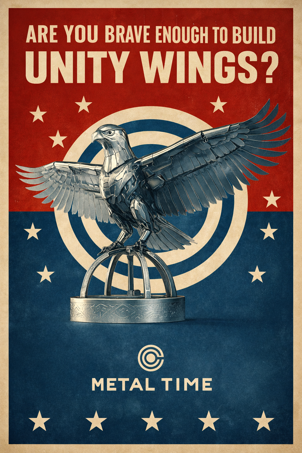 UNITY WINGS GOLDEN ARMOR Hand-Embellished with Swarovski® crystals