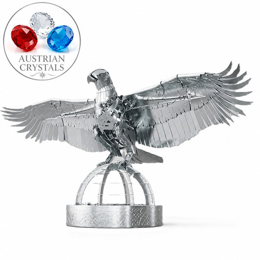 Silver Armor Collectible Hand‑Embellished with Swarovski Crystals